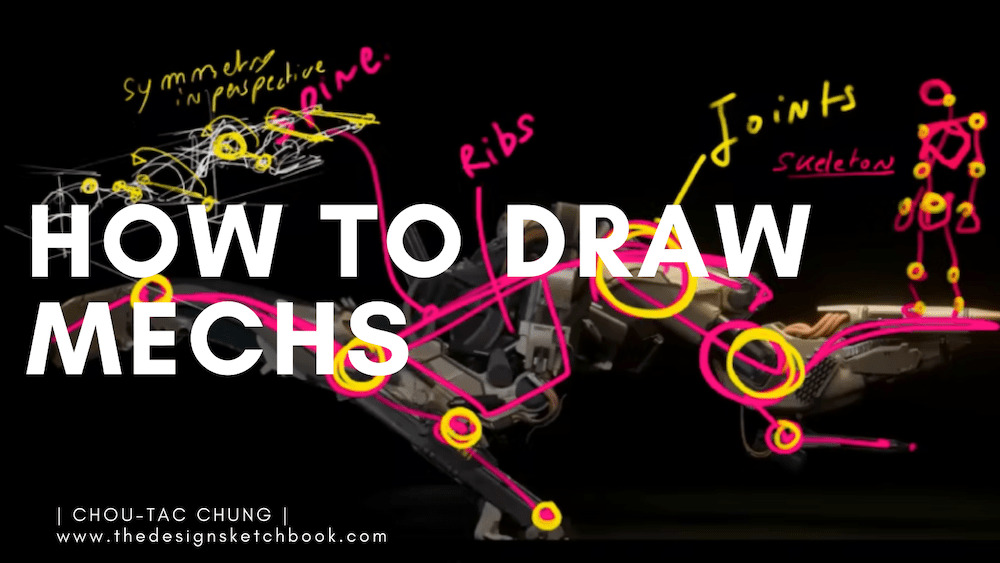How to draw mechs design sketchbook