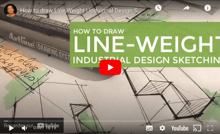 How to draw with line weight tutorial