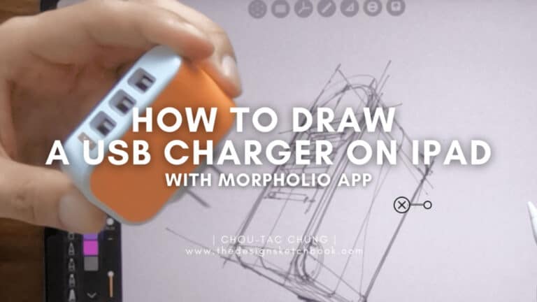 how to draw charger USB