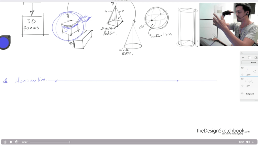 07:27 Take an object to view in front of your eye level