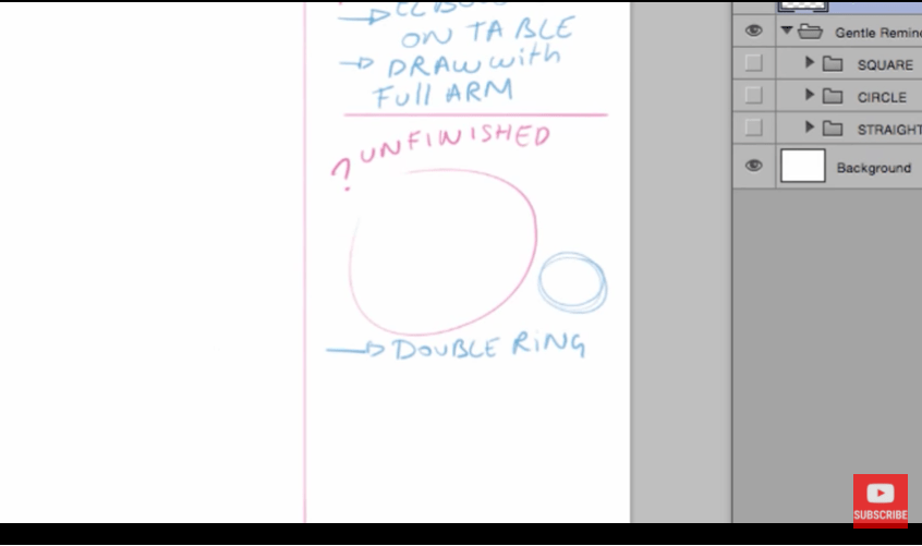 Drawing unifnished circle