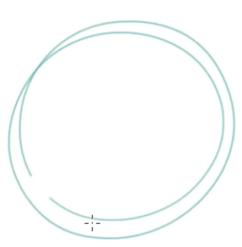 Step 1: draw a circle