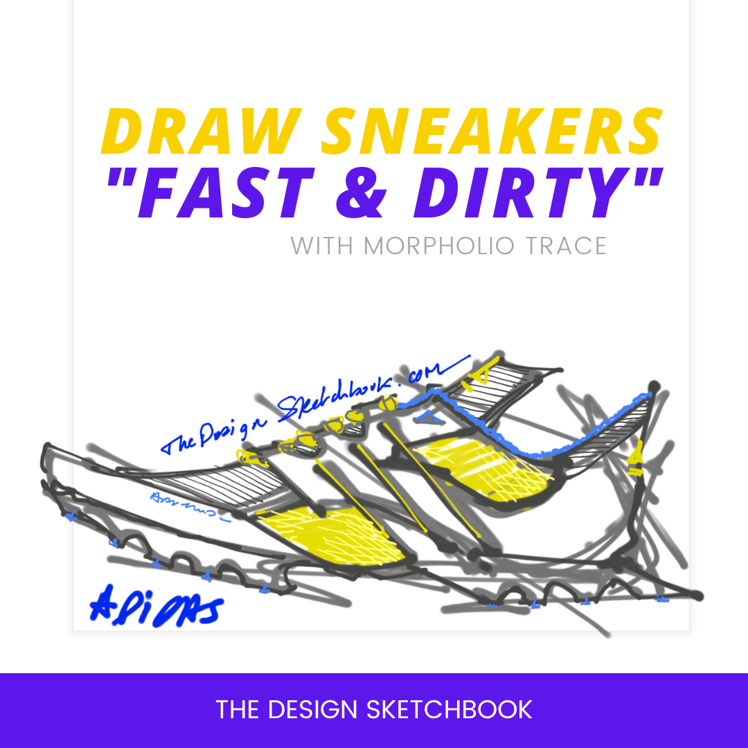 the fast and dirty way to draw sneakers