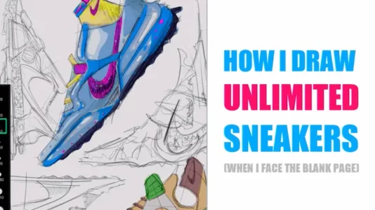 1 How I draw unlimited Sneakers when i face the blank page