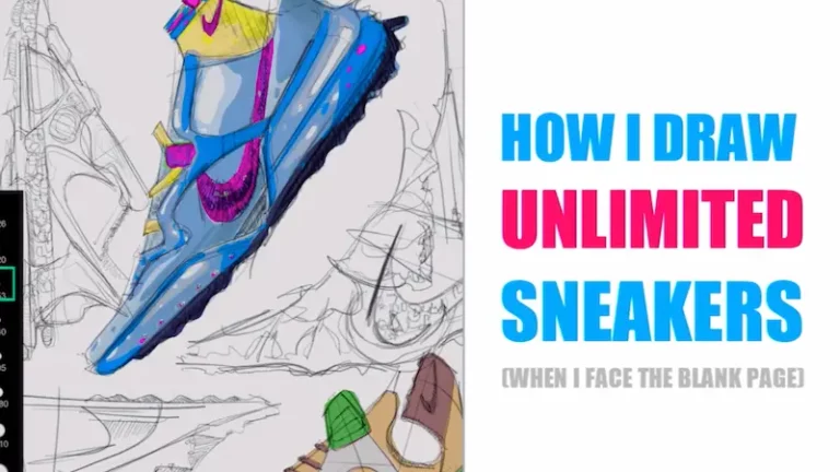 1 How I draw unlimited Sneakers when i face the blank page
