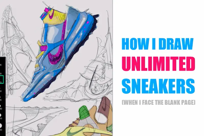 1 How I draw unlimited Sneakers when i face the blank page