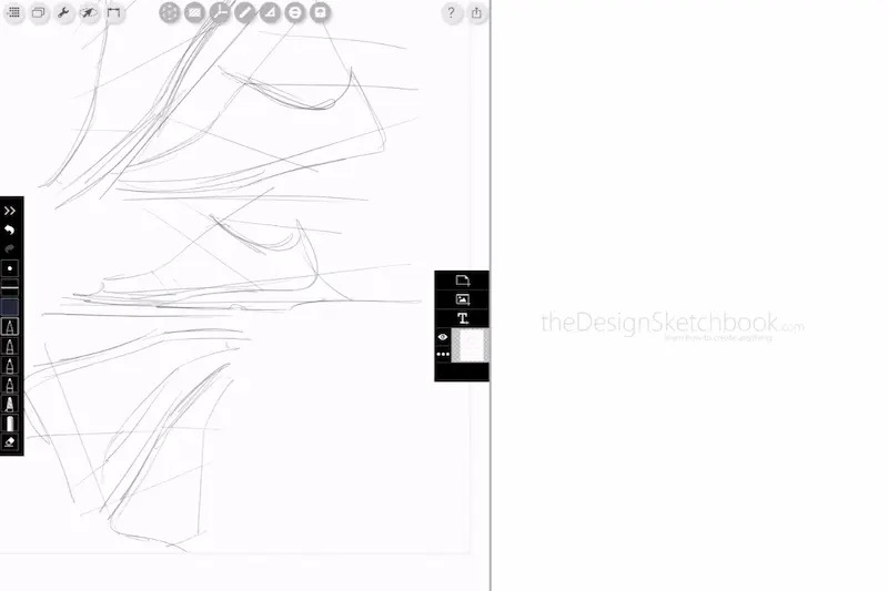Start drawing some shoe last / templates of the human foot