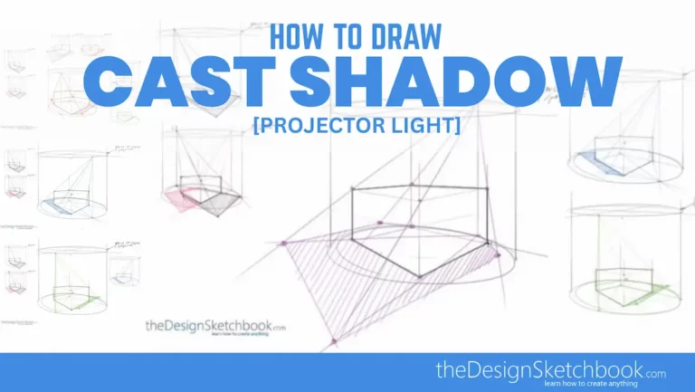 TIP 373 How to Draw Cast Shadow | Diverging Source Light (from Projectors)