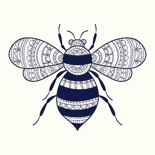 Draw a Bee Mandala