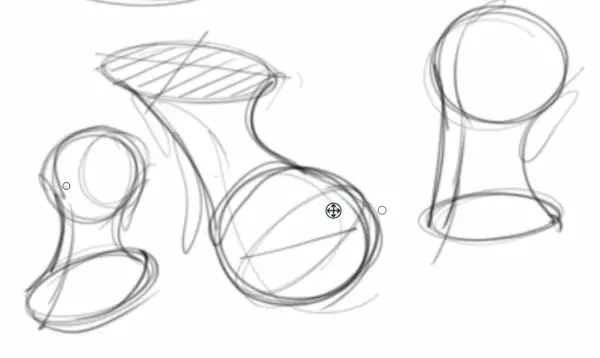 Connect ellipse and sphere drawing