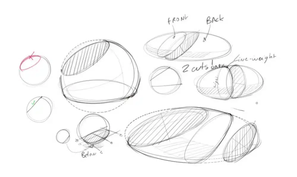 Draw different angles of section