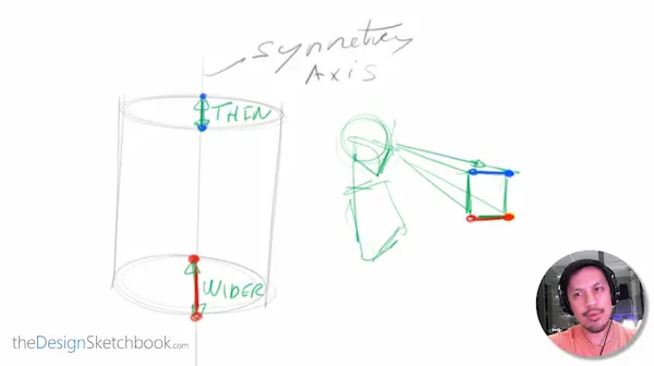 How to draw a cylinder easy and viewpoint