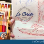 Draw with Papermate Flair M - Sneaker on restaurant serviette