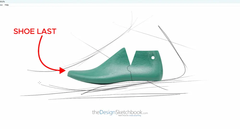 Drawing the Shoe Last