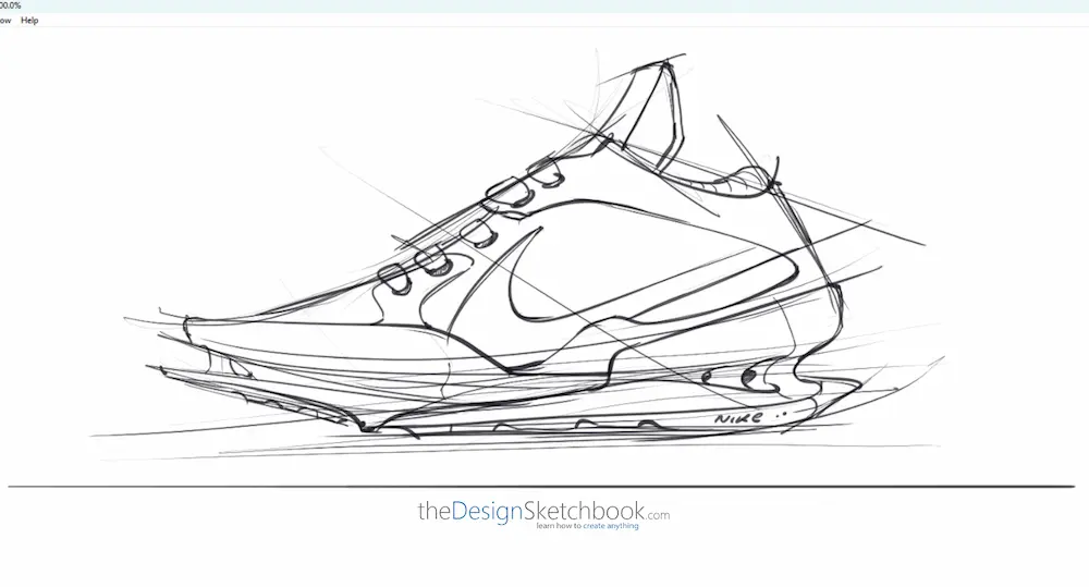 Draw the Nike Swoosh