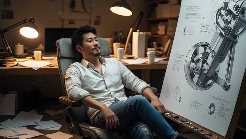 A Product Design takes a break
