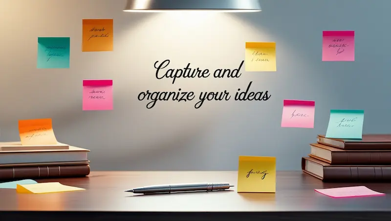Organize your ideas on post it