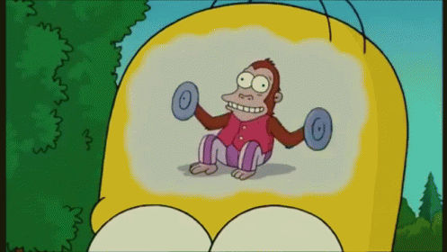 Monkey Simpsons Brain Distraction