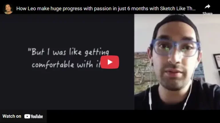 From Design School Gaps to Confident Sketcher Leo’s Success - Sketch Like The Pros