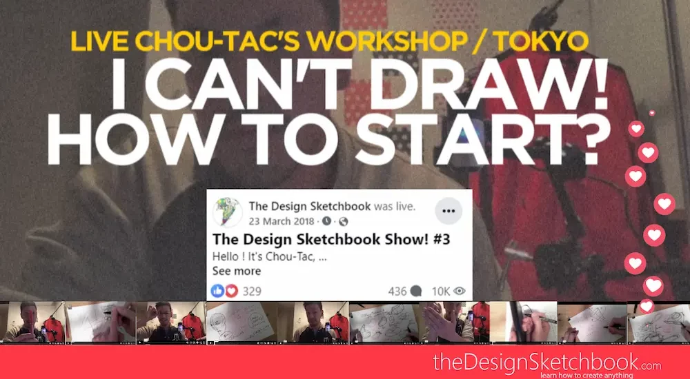 I CAN'T DRAW! Sketching Made Easy Chou-Tac's Workshop in Tokyo