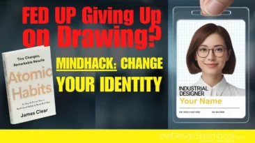 Fed up giving up on drawing Change Identity - Atomic Habits from James Clear