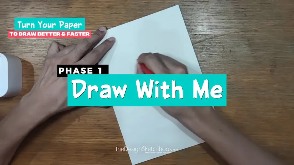 Draw with me tutorial and design sketching practice for beginners