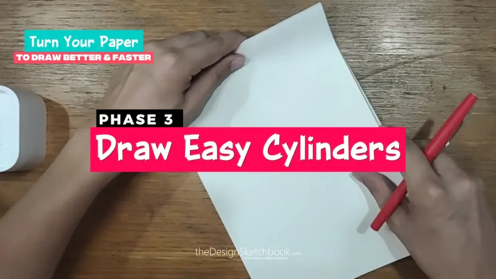 Phase III Understand and Learn how to Draw the Easy and the Advanced methods to build cylinders in perspective