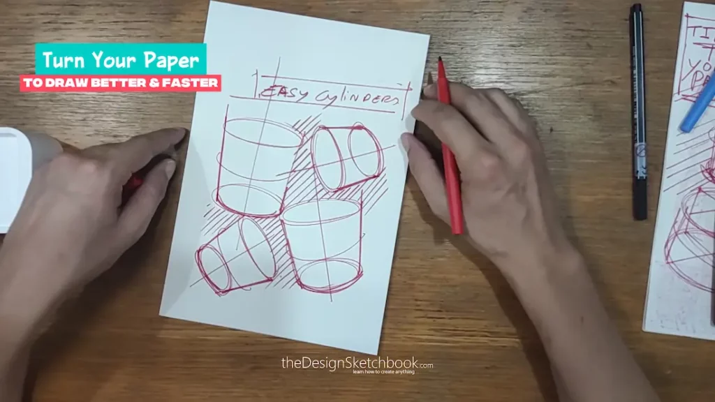 Draw simple cylinders from any angles