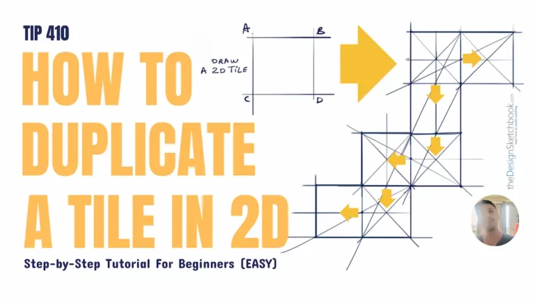 TIP 410 How to Draw and Duplicate a 2D Tile with Perfect Proportion | Step-by-Step Tutorial for Beginners (Easy)