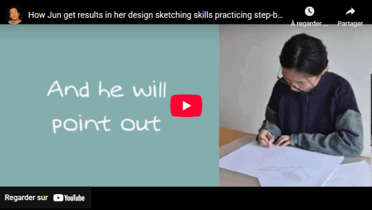 Jun’s Leap: How Structured Learning Elevated Her Industrial Design Sketches with Sketch Like The Pros